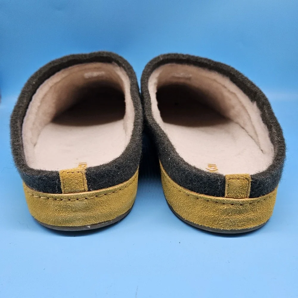 New Olukai Hamani Hulu Men Size 15 Green Slip On Loafer Cozy Slippers‎